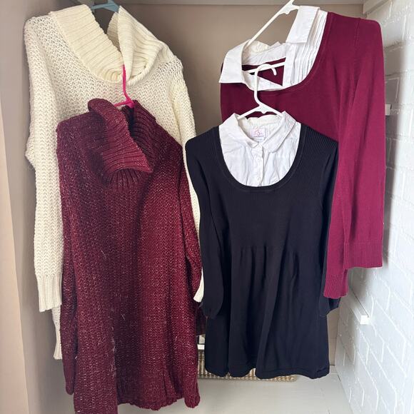 Motherhood maternity Tops - Motherhood Maternity clothes Bundle XL Sweaters and  Tops Lot of 7